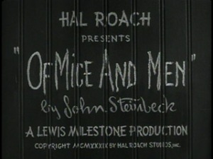 Of Mice and Men Title Screen